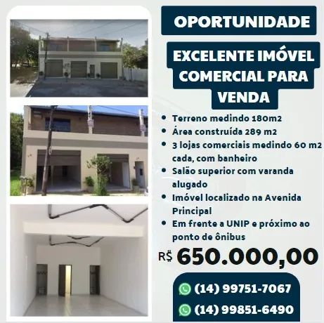 Captação de Loja a venda na Rua Luiz Levorato, Jardim Marabá, Bauru, SP