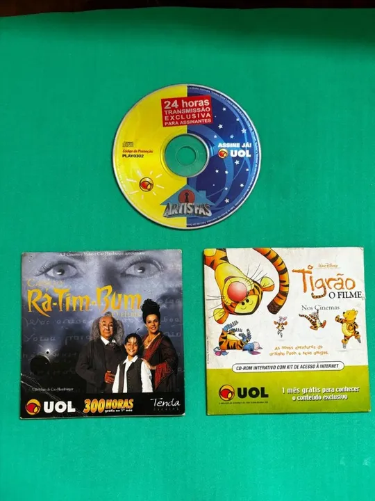 Cd rom - UOL - Anos 2000 -Decoração vintage