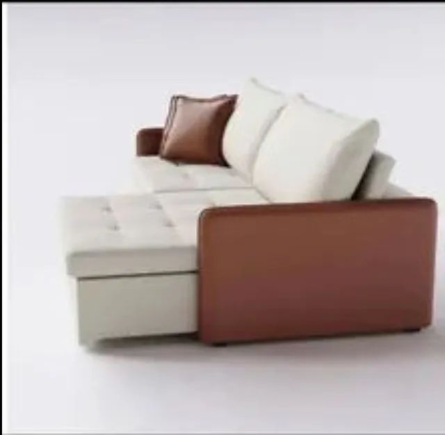 Sofá retrátil couro sintético Sofás e Poltronas Centro, Ponta