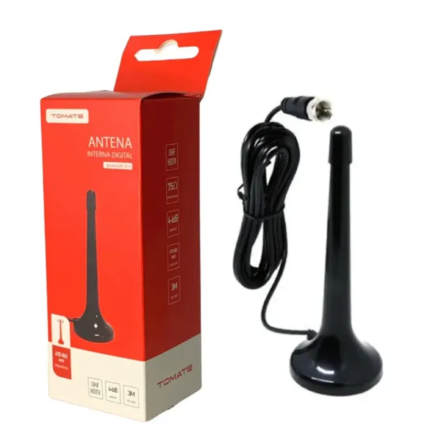 Antena Tv Canais Abertos 3Metros Interna