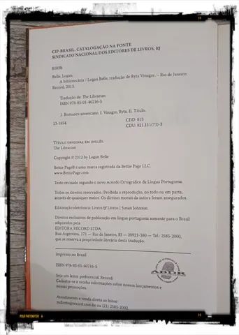 Livro: A Bibliotecária - Foto 3