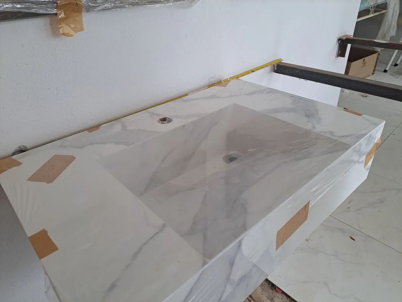 Pia de banheiro em porcelanato - Nova! - Foto 6