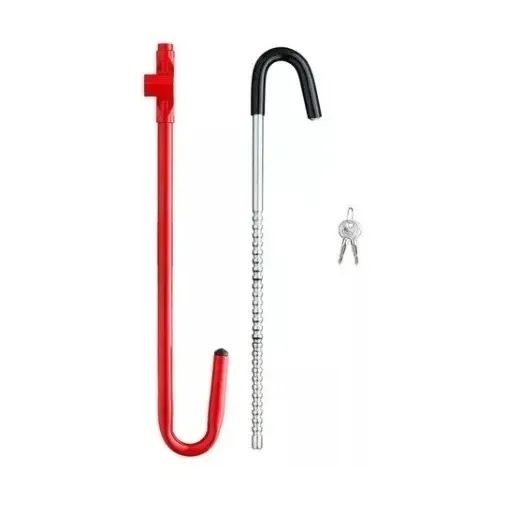 Trava Anti Furto Volante E Pedal Universal Id-8611t Idea Key - Foto 3