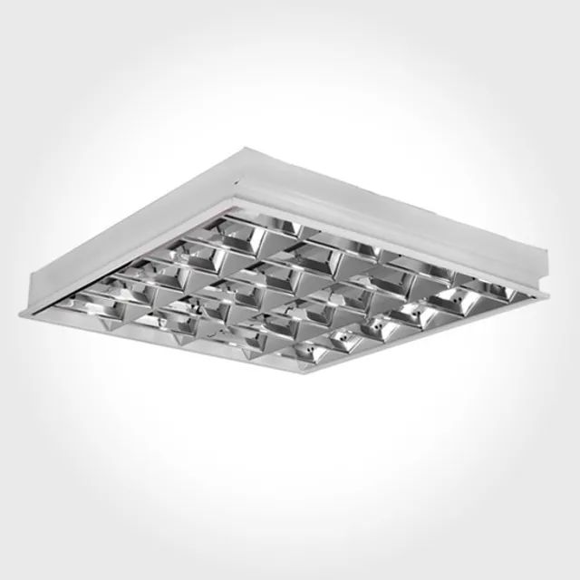 Luminária Led alto rendimento embutir aletada 4 lâmpadas 16w ou 20w Tuboled HGE - Foto 2