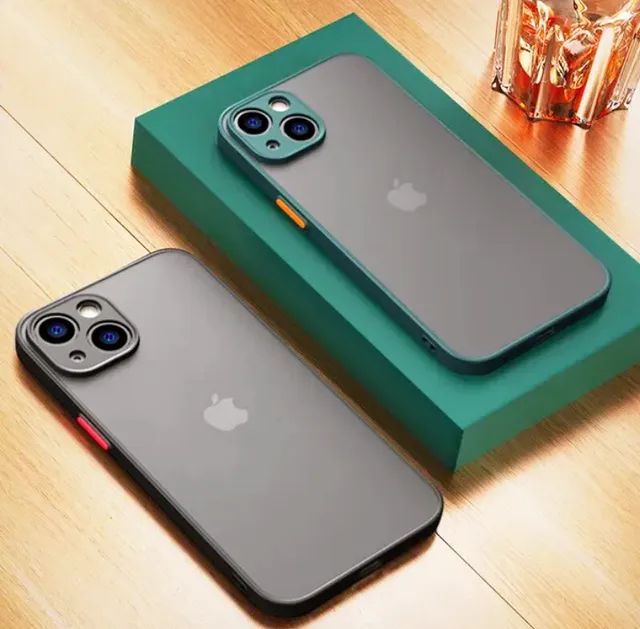 Capa Cinza Especial De Luxo Compatível Com iPhone 13/14 Pro/Pro Max