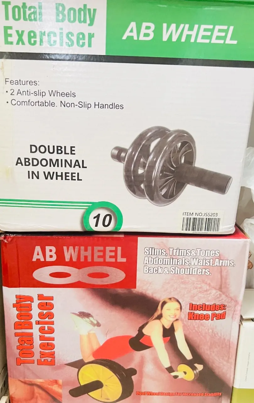 Roda Aparelho Abdominal Rolo Lombar Academia Exercícios