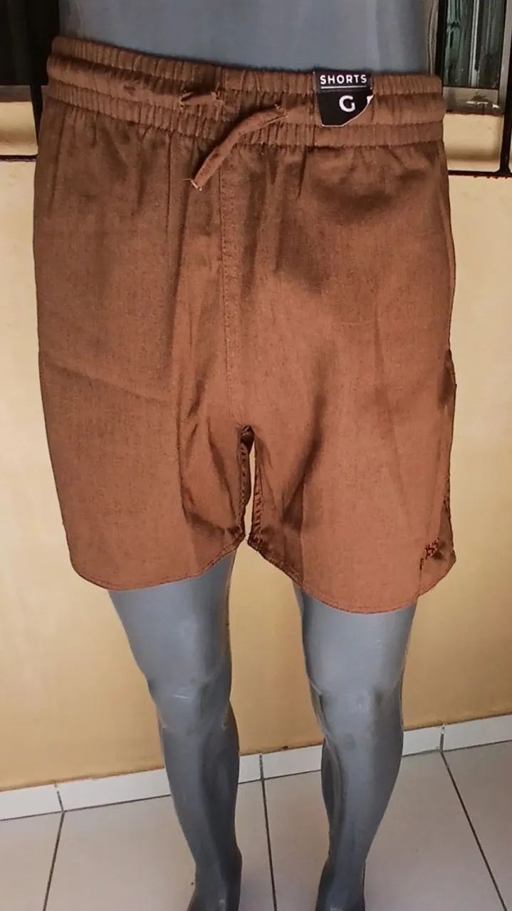 Short masculino linho Boss  - Marrom  R$50  