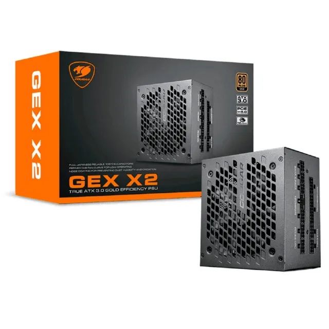  Fonte Atx 0850 W Cougar Gex X2, Gex X2 850, 80 Plus Gold, Modular, Pfc Ativo