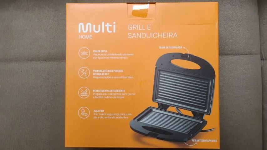 Grill e Sanduicheira nova/caixa lacrada - Foto 4
