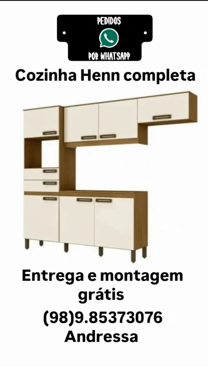 Cozinha completa briz montagem e entrega imediata 