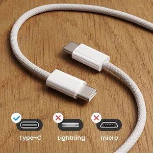 5 Cabo USB C para tipo C carregamento rápido 60w