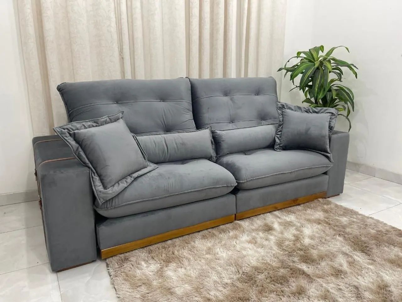SOFÁ RETRÁTIL RECLINÁVEL ESTE MODELO NÃO PERDE CONFORTO NEM FORMATO LEIA DESCRIÇÃO!! 727LO - Foto 5