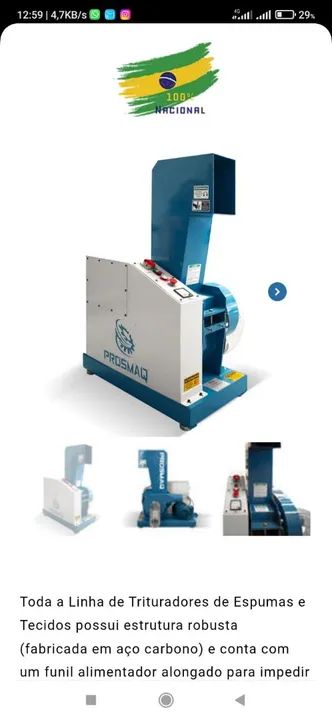 Triturador de espumas e tecidos - Foto 2