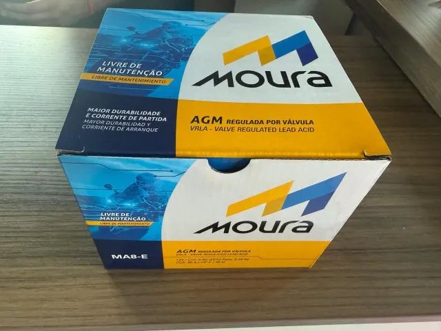 Bateria Moto Moura 12v 8ah Ma8-e - Bmw G 310 Gs / Meteor 350 Royal Enfield - Foto 3