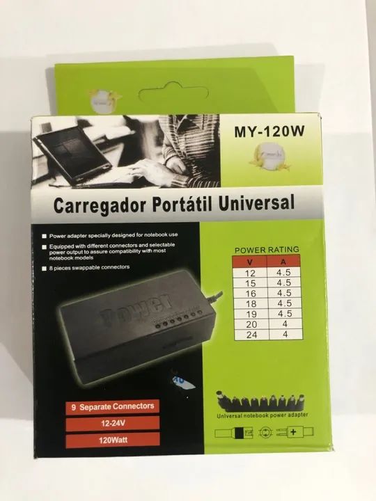 Fonte Carregador Universal Notebook Laptop
