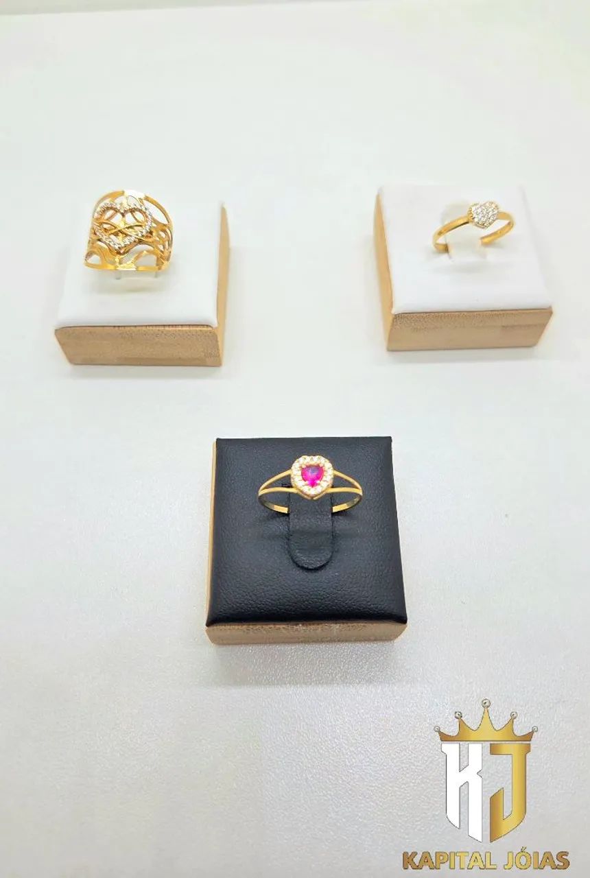 ANEIS NOIVADO E OUTROS MODELO EM OURO 18K PRONTA ENTREGA 