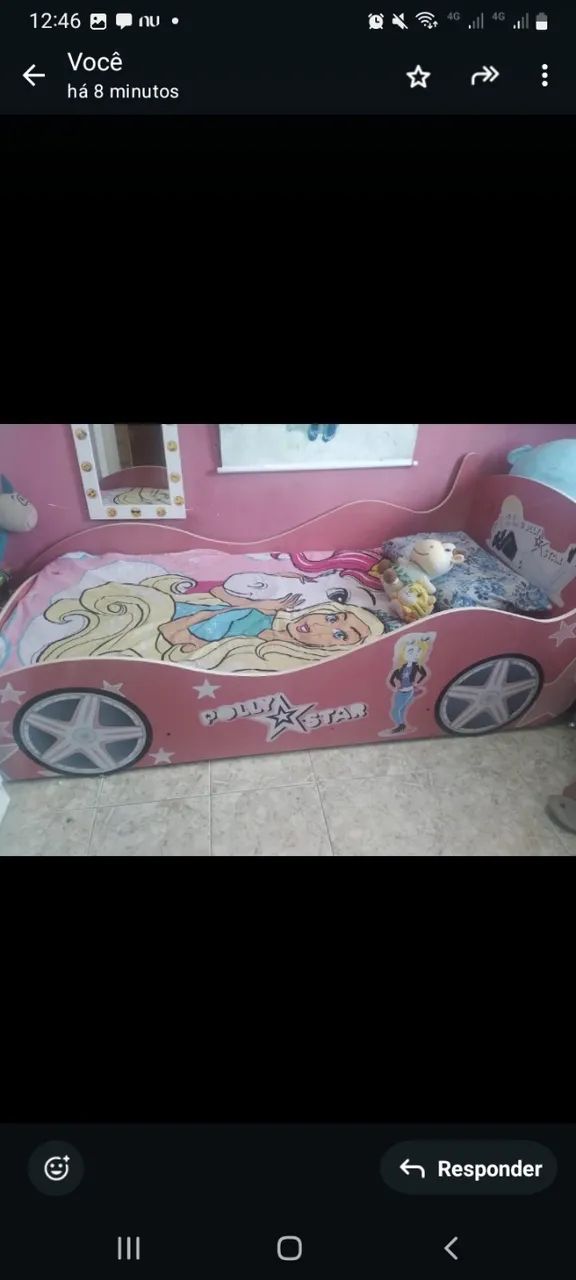 Cama do carro da barbie