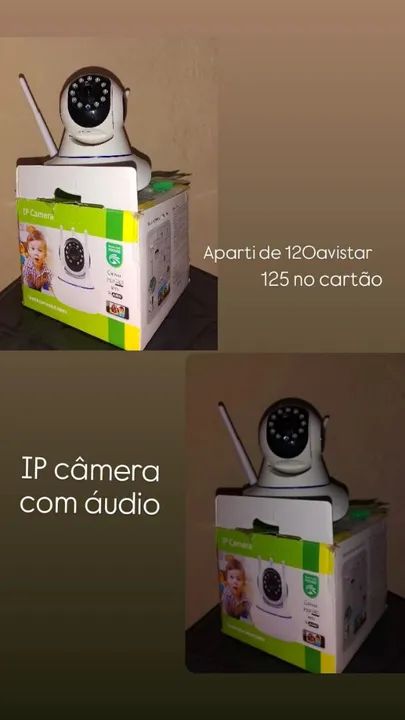 IP câmera com audio 