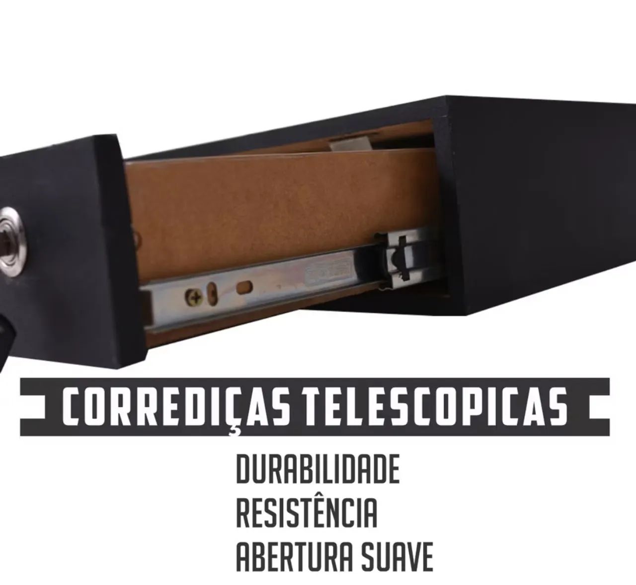  Caixa Para Dinheiro Com Chave Porta Notas E Moedas Preto - Foto 4