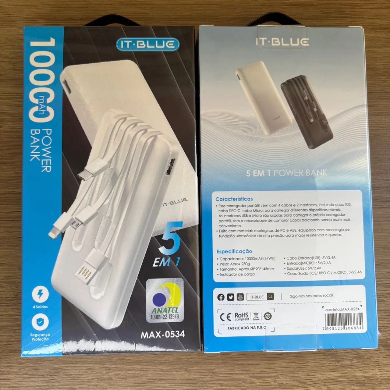 CARREGADOR PORTÁTIL 10000mAh - ANDROID E IPHONE - Foto 2