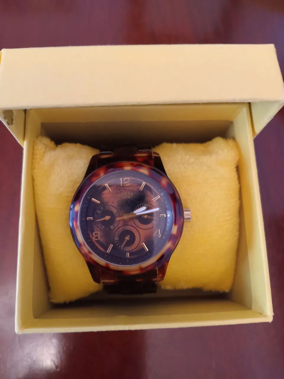Relógio Guess Feminino Marrom - Foto 5