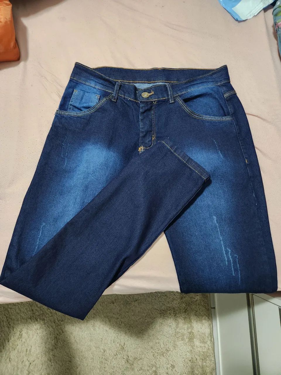 Calça Jeans Azul Escuro - Foto 2