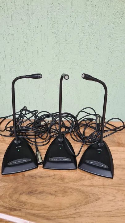 3 Microfones Goosneck Shure MX 412 D/C - Foto 4