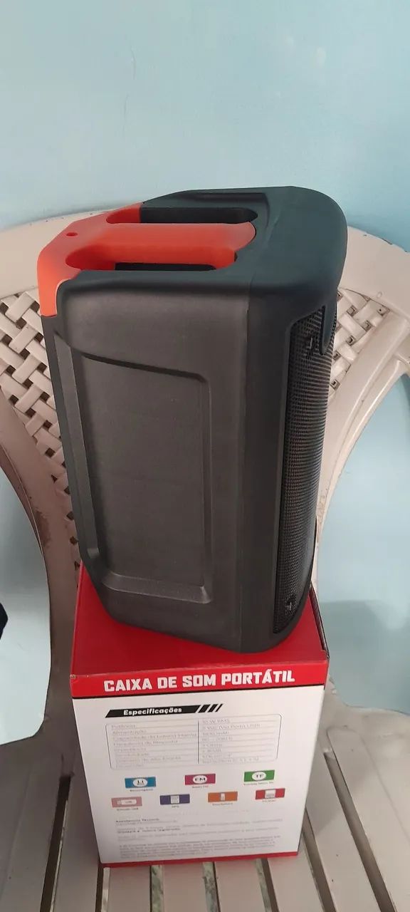 Caixa de Som Portátil Grasep  Bluetooth Potente - Foto 5