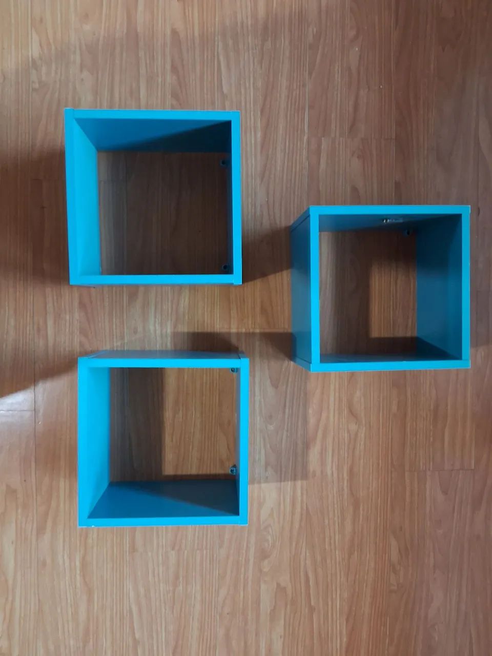 Prateleiras de livros e nichos azul na cor reller - Foto 2