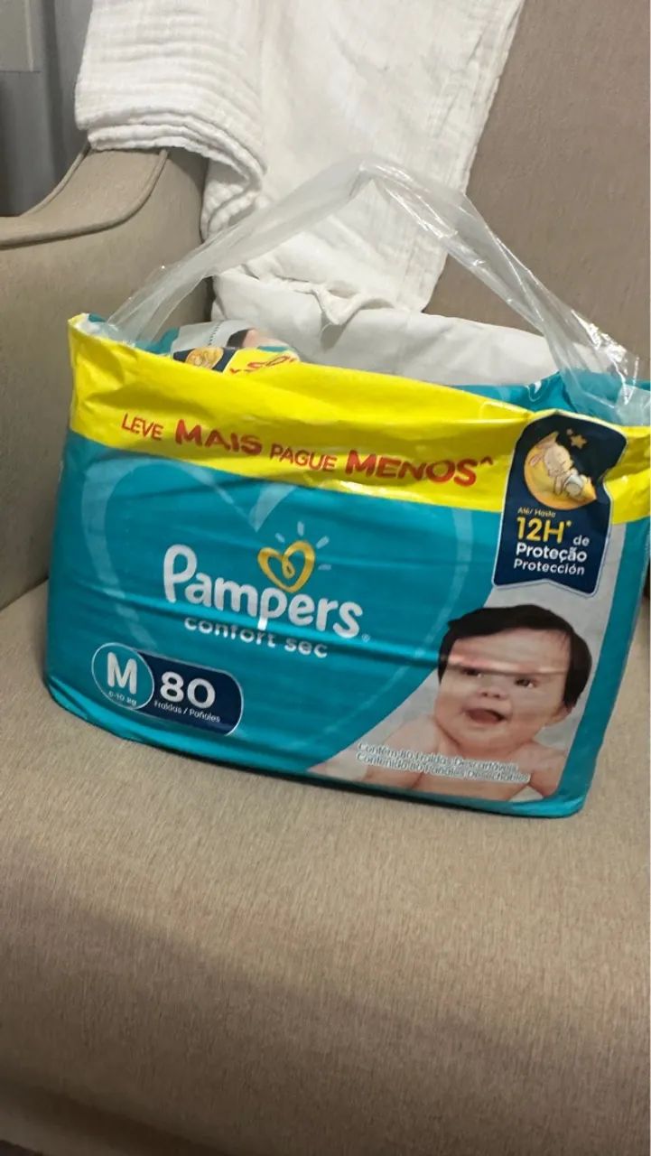Fralda Pampers confort sec 80 unidades g 