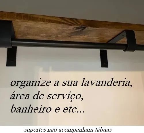 Kit 2 Mãos Francesas/cabide 30cm "Não acompanha madeiras nem tábuas" - Foto 3