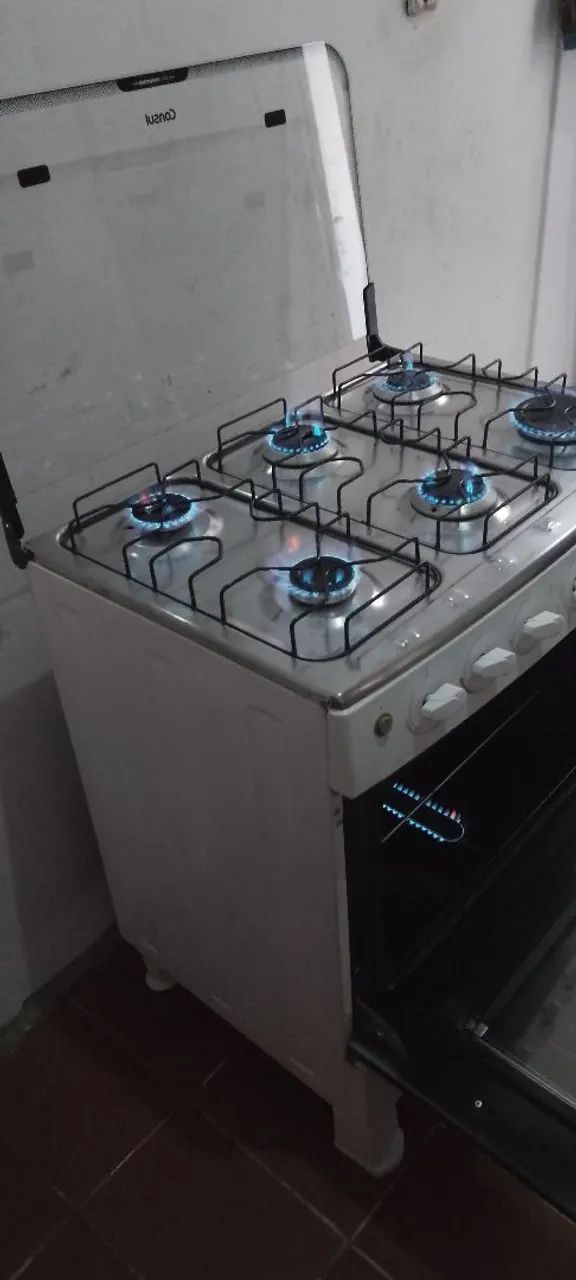 Fogão 6 bocas bem conservado faço a entrega  - Foto 4