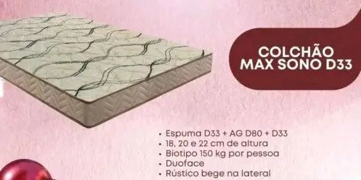 Colchão Casal Max Sono D33 tt F98
