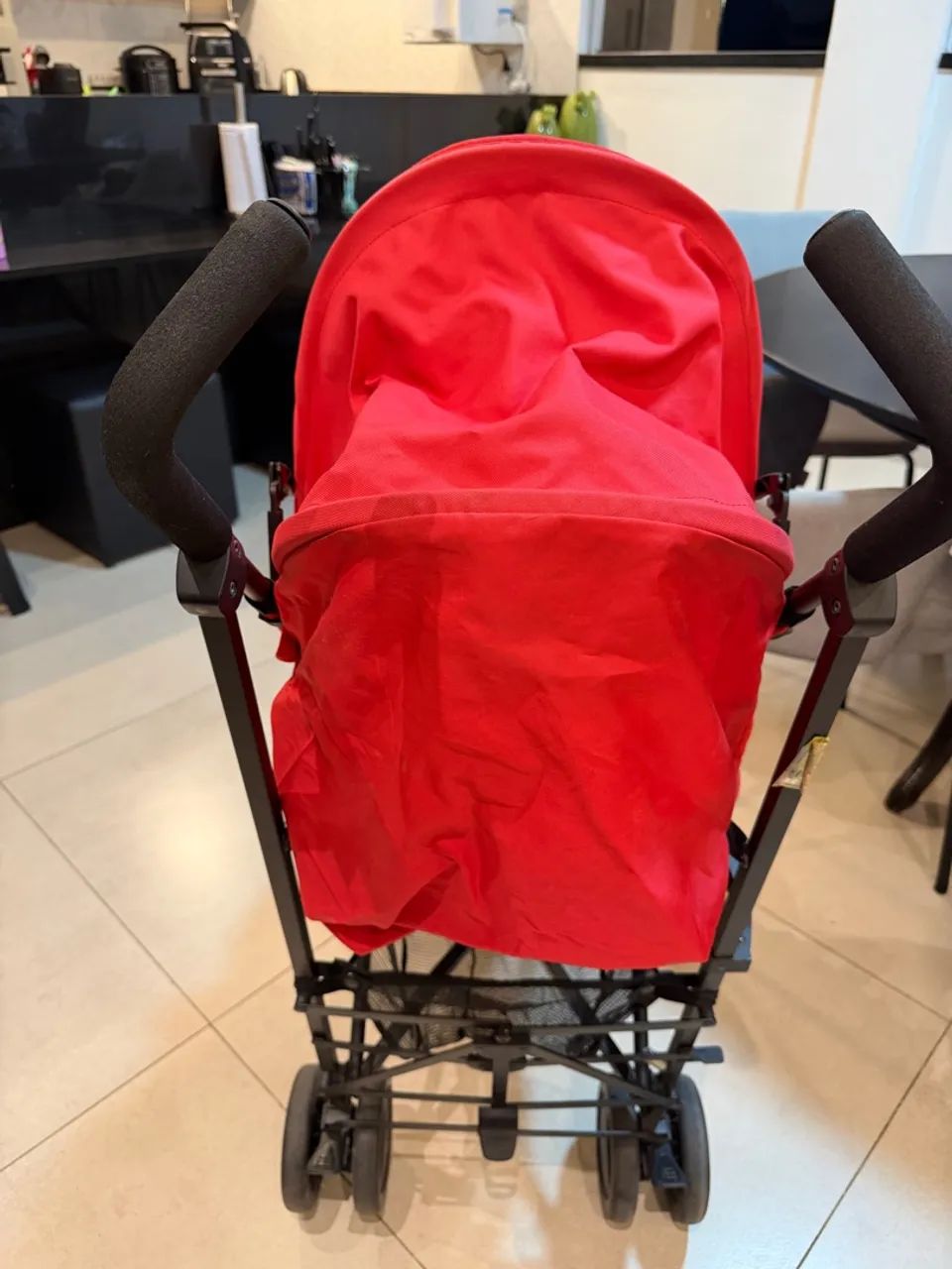 Carrinho de Bebê Chicco Vermelho - Foto 4