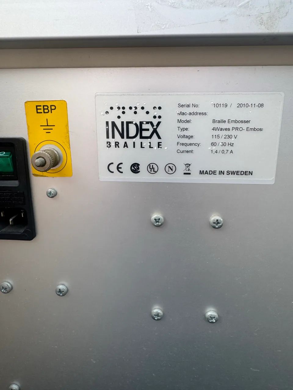 Impressora Braille Embosser 4waves Pro Index  - Foto 4