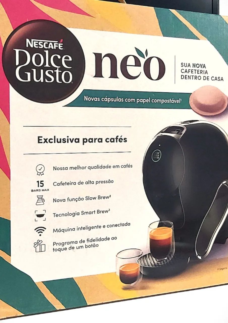 Cafeteira Nescafé Dolce Gusto NEO, Café Espresso, Preta. NOVA ...