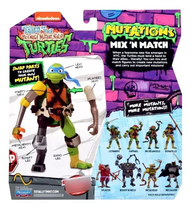 Boneco Raphael Mutations Mix M Teenage Mutant Ninja Turtles - Foto 6