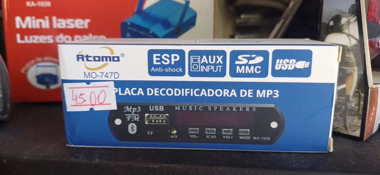 Placa Decodificadora MP3 Atomo MO-747D