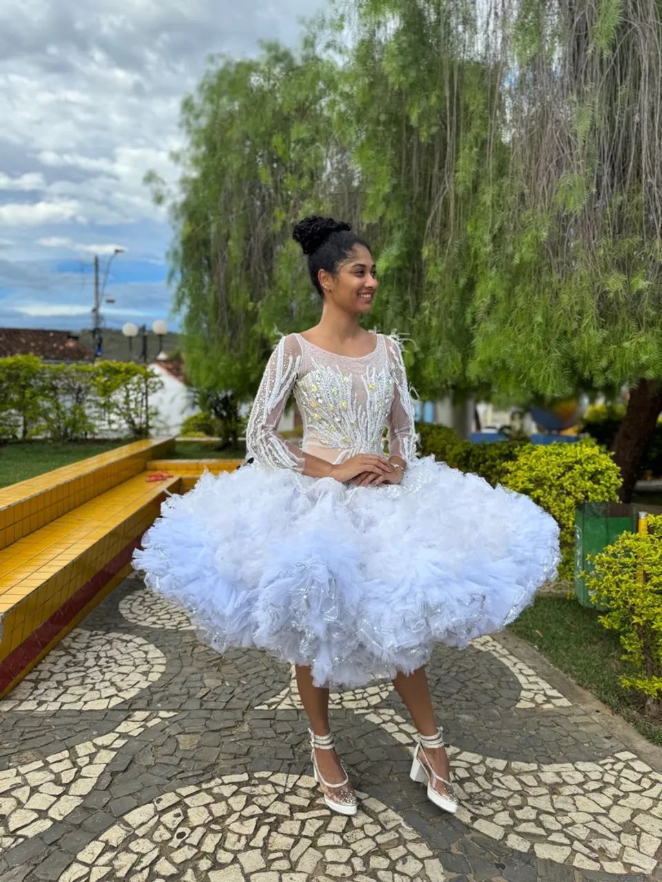 Vestido de noiva junina com pedrarias - Foto 2