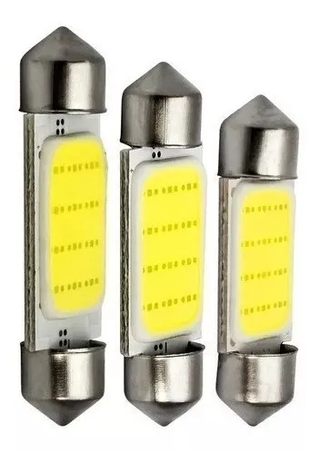 Lampada Led Carro Torpedo Cob Canbus Canceller Teto Pingo
