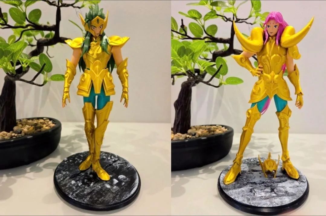 Coleção cavaleiros de ouro do Zodíaco 3D! - Foto 4