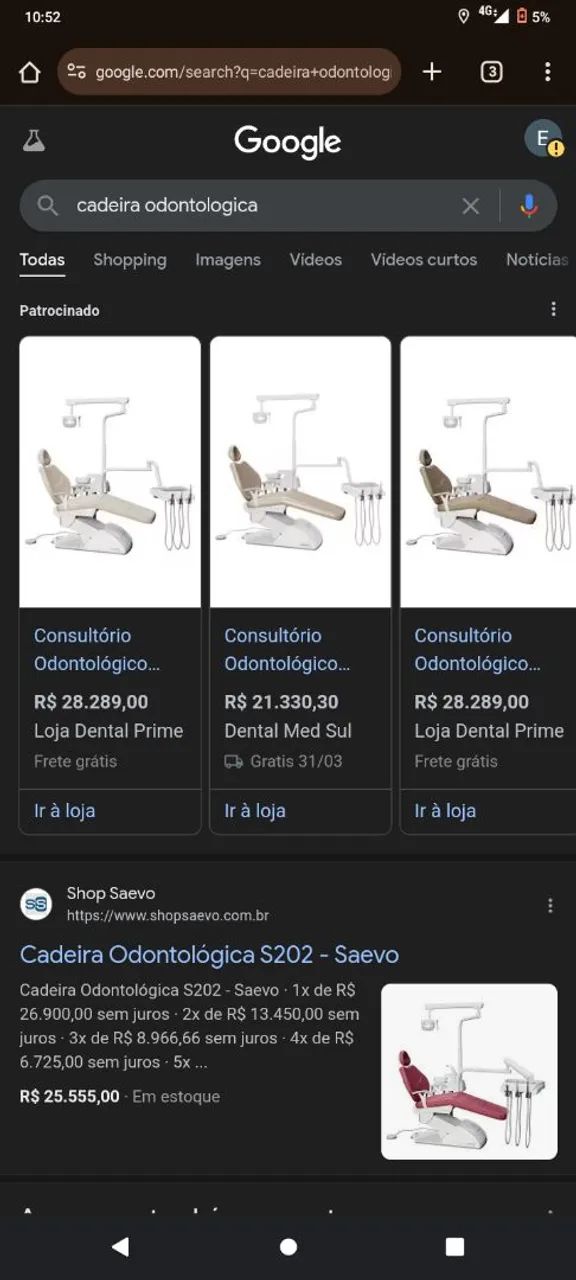 Cadeira Odontológica S202 - Saevo - Nova