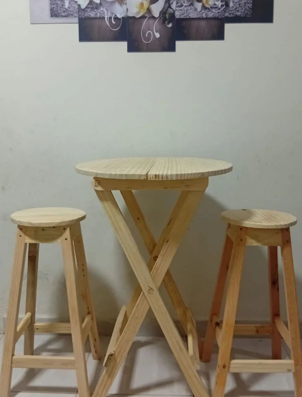 Jogo mesa cadeiras bistrô