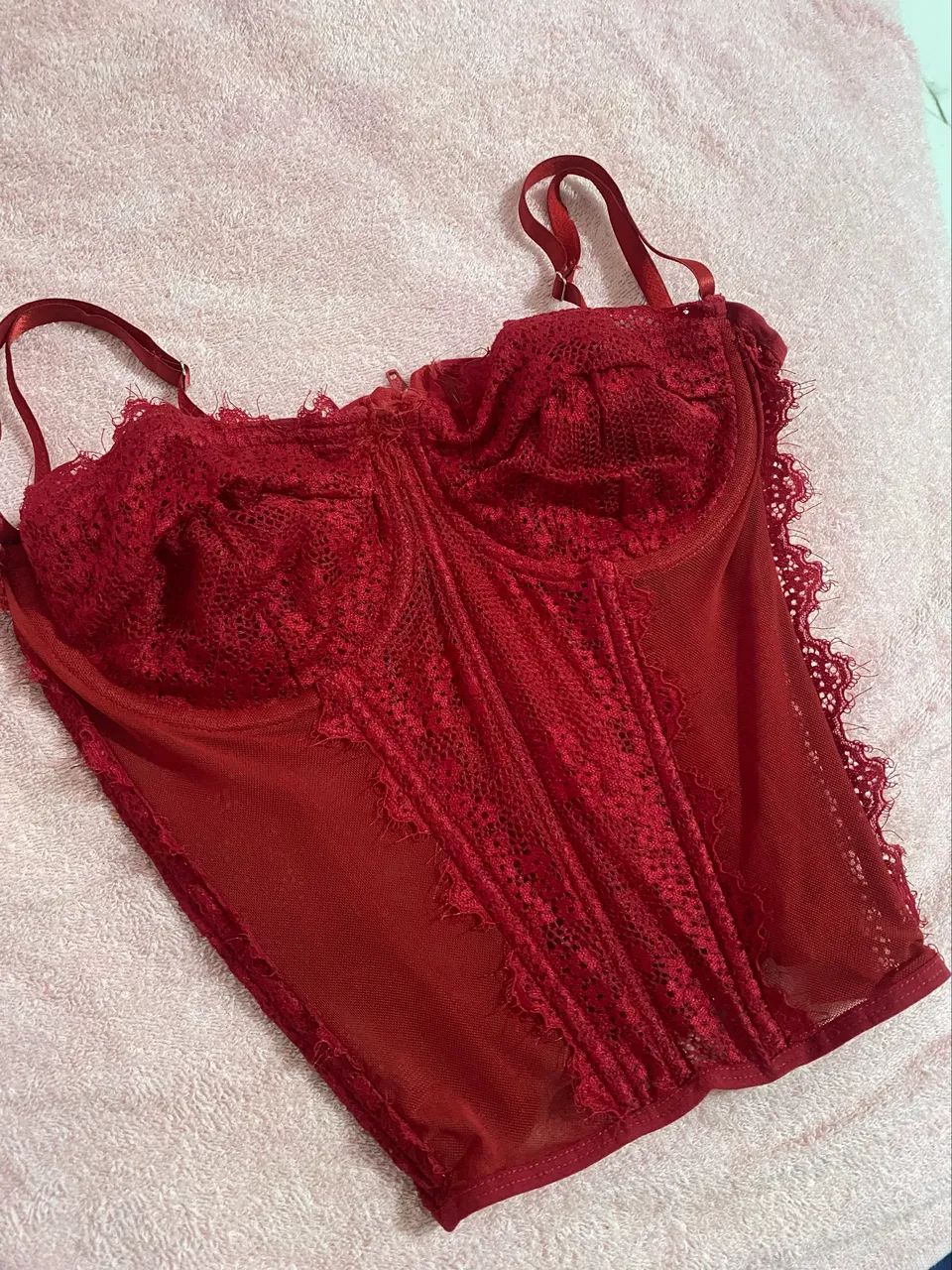 Corset cereja M/G NOVO - Foto 4