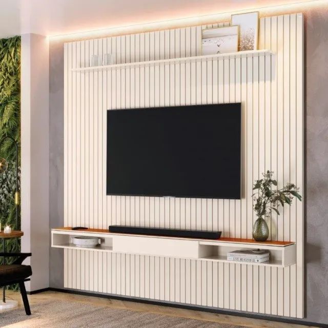 Home Suspenso 2.29m Ripado Para TV Até 75'' Polegadas! Frete e Montagem Grátis. - Foto 4