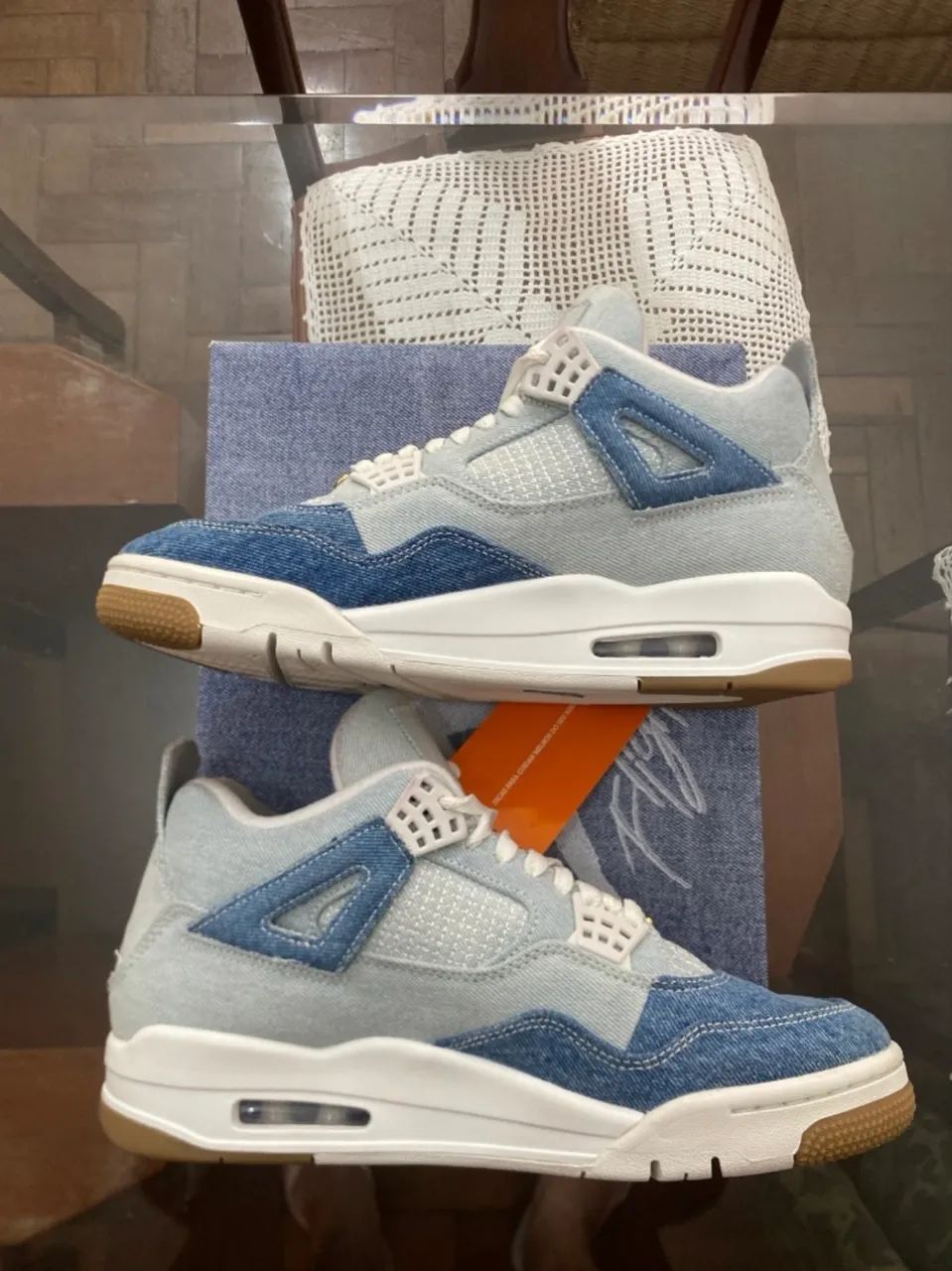 Jordan 4 worn blue  - Foto 3