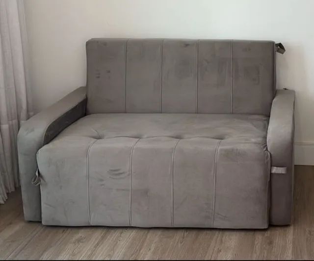 Sofá Cama Amora Veludo 1,38m - Foto 3