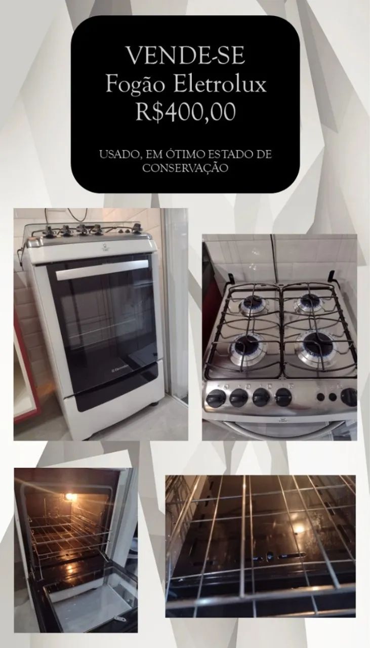 Fogão Eletrolux em ótimo estado de conservação
