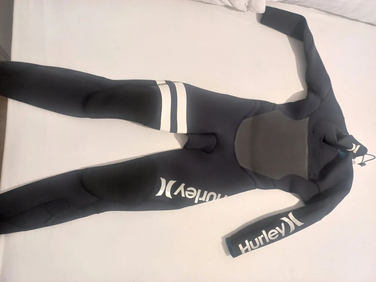 Long jonh juvenil hurley advant 3/2 mm SS fullsuit preto