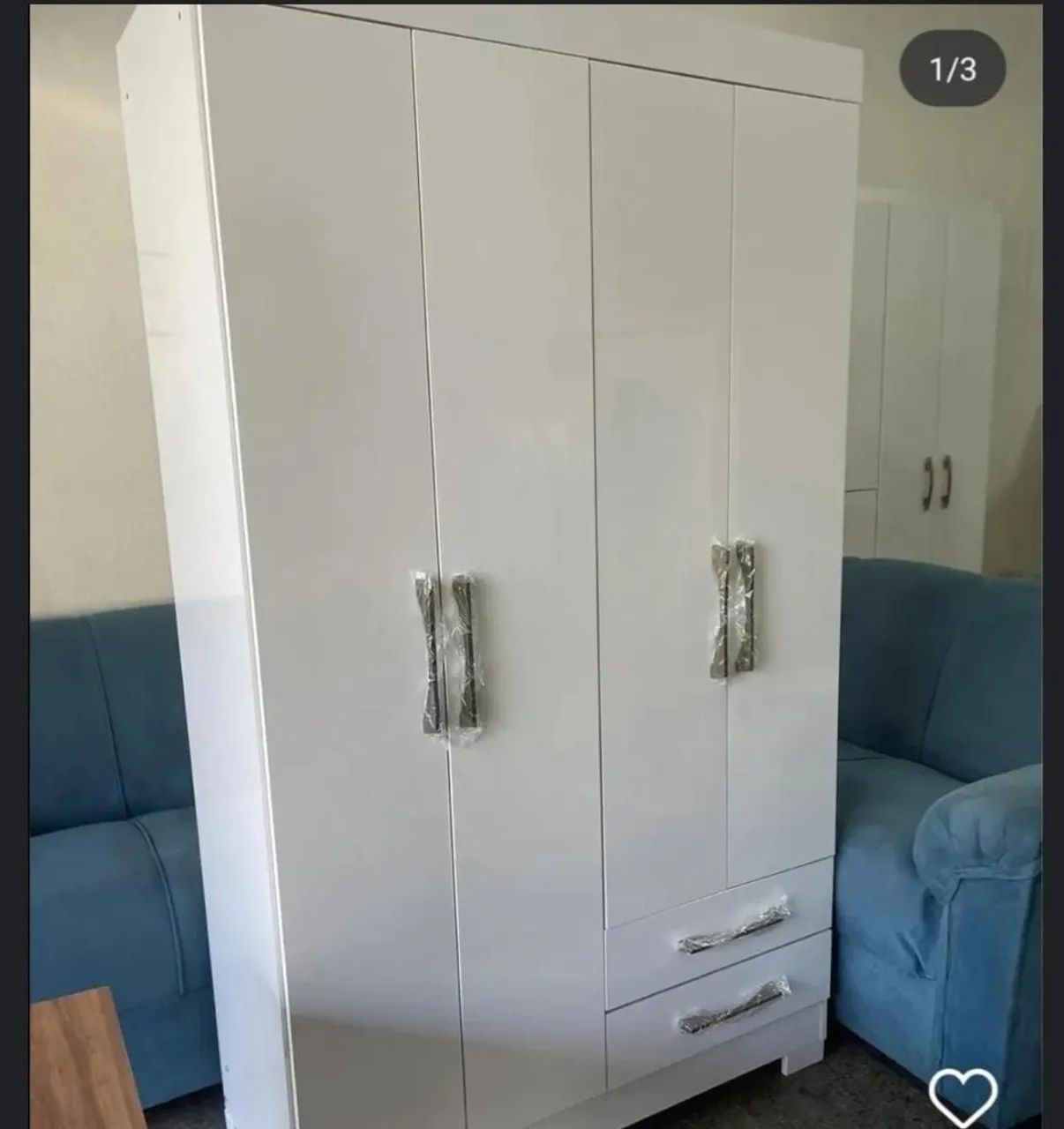 Guarda roupa 4 portas 2 gavetas  - Foto 2